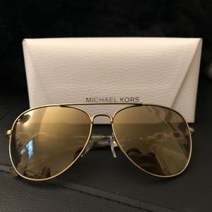Michael Kors Gold Sunglasses